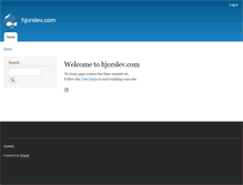 Tablet Screenshot of hjorslev.com